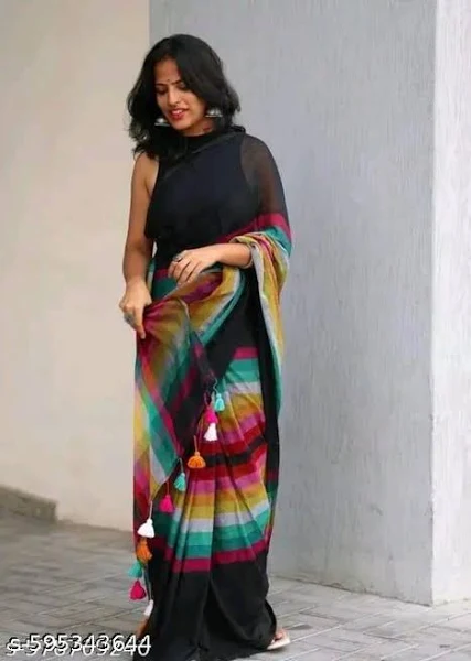Elegant Multi-Color Saree