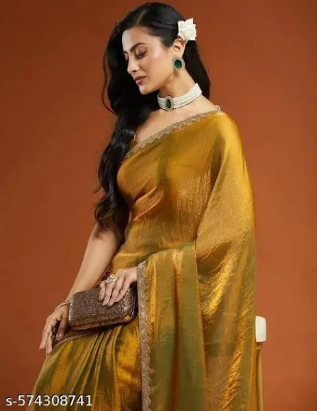 Golden Silk Saree