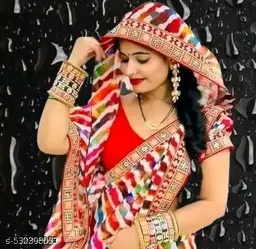 Traditional Bandhani Saree