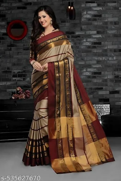 Elegant Silk Blend Saree