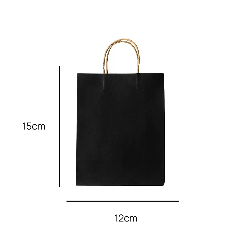 Black Paper Gift Bag 3 sizes