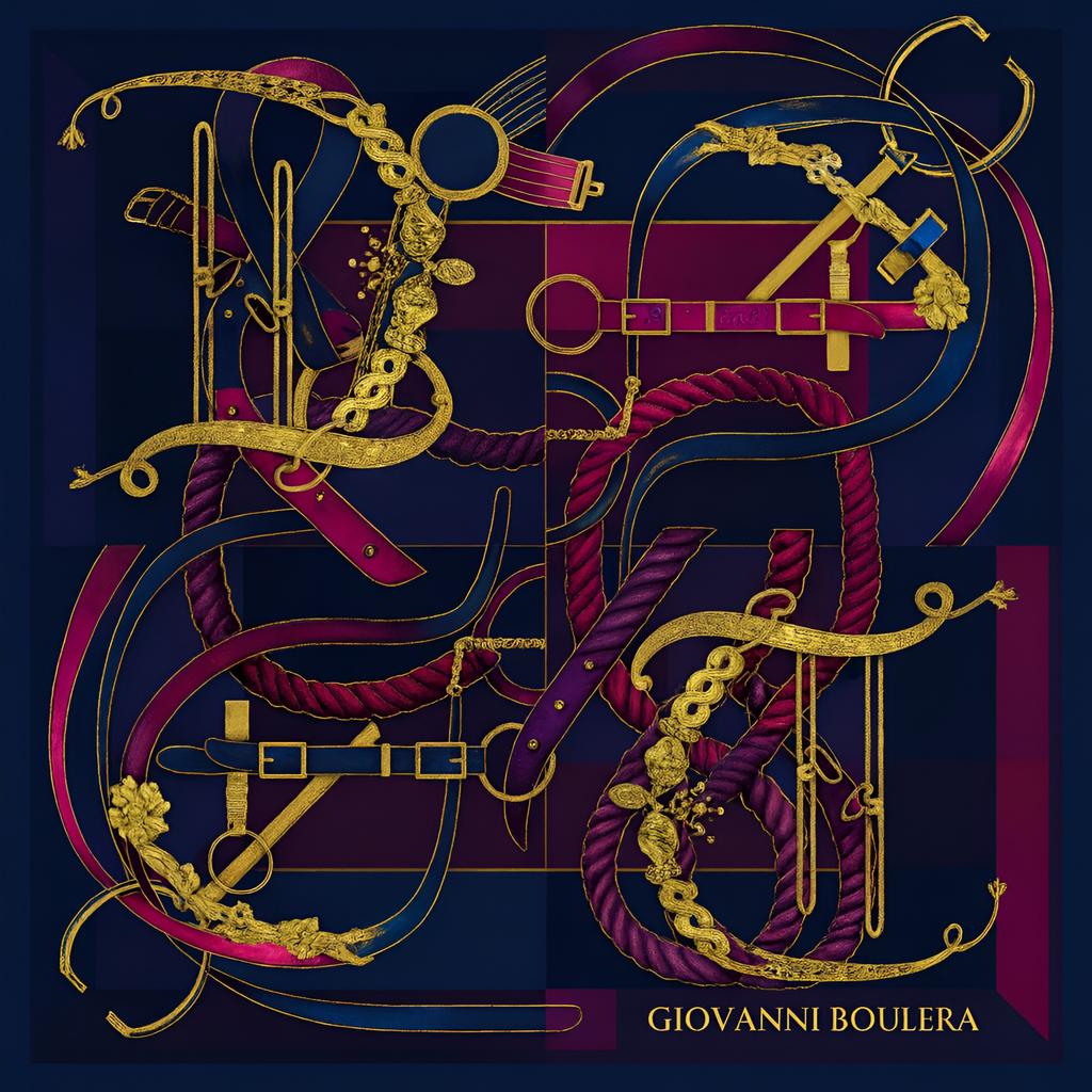 Giovanni Boulera Luxury Silk Scarf