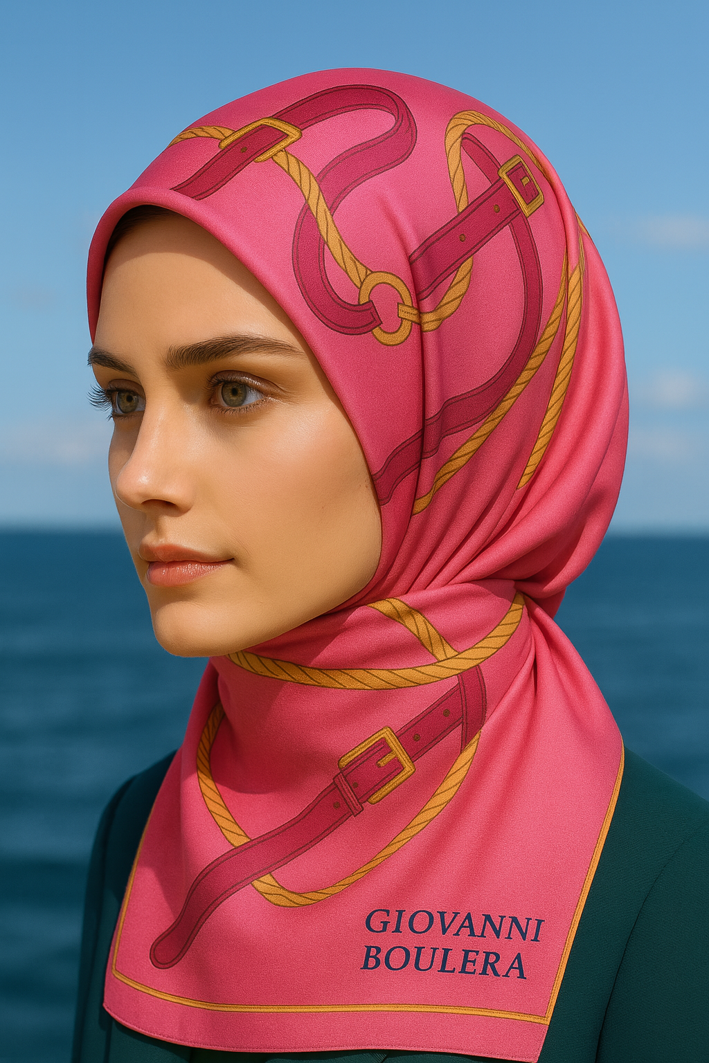 Giovanni Boulera Printed Silk Scarf