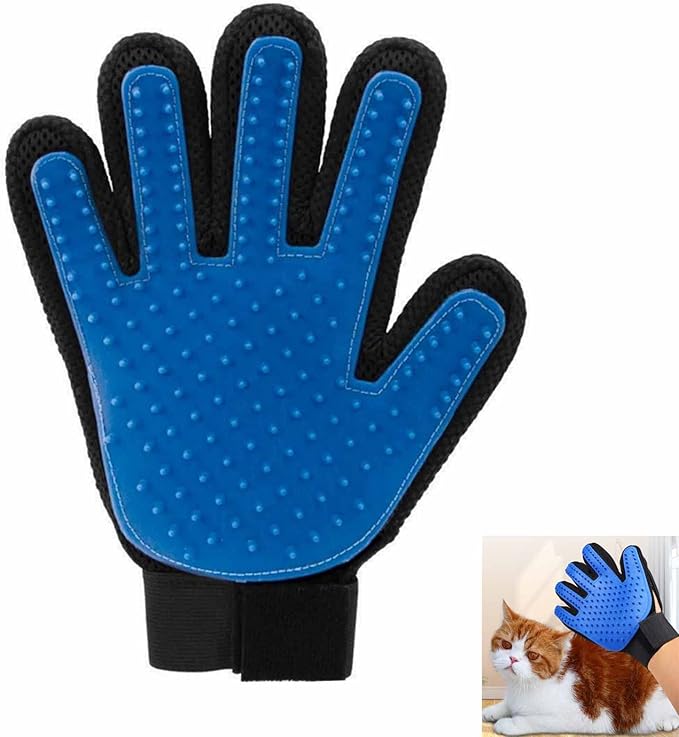 Guanto Togli Peli Animali,Guanto Spazzola per Cani Gatto,Guanto Spazzola Cani Gatto,Guanto per Pulizia Pelo Animali,Per massaggio e pulizia degli animali domestici, cura efficace dei capelli