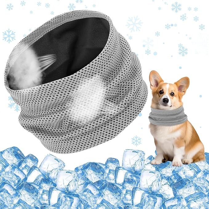 Bandana de Refroidissement per Cane Collier Ajustable 35 x 11 CM