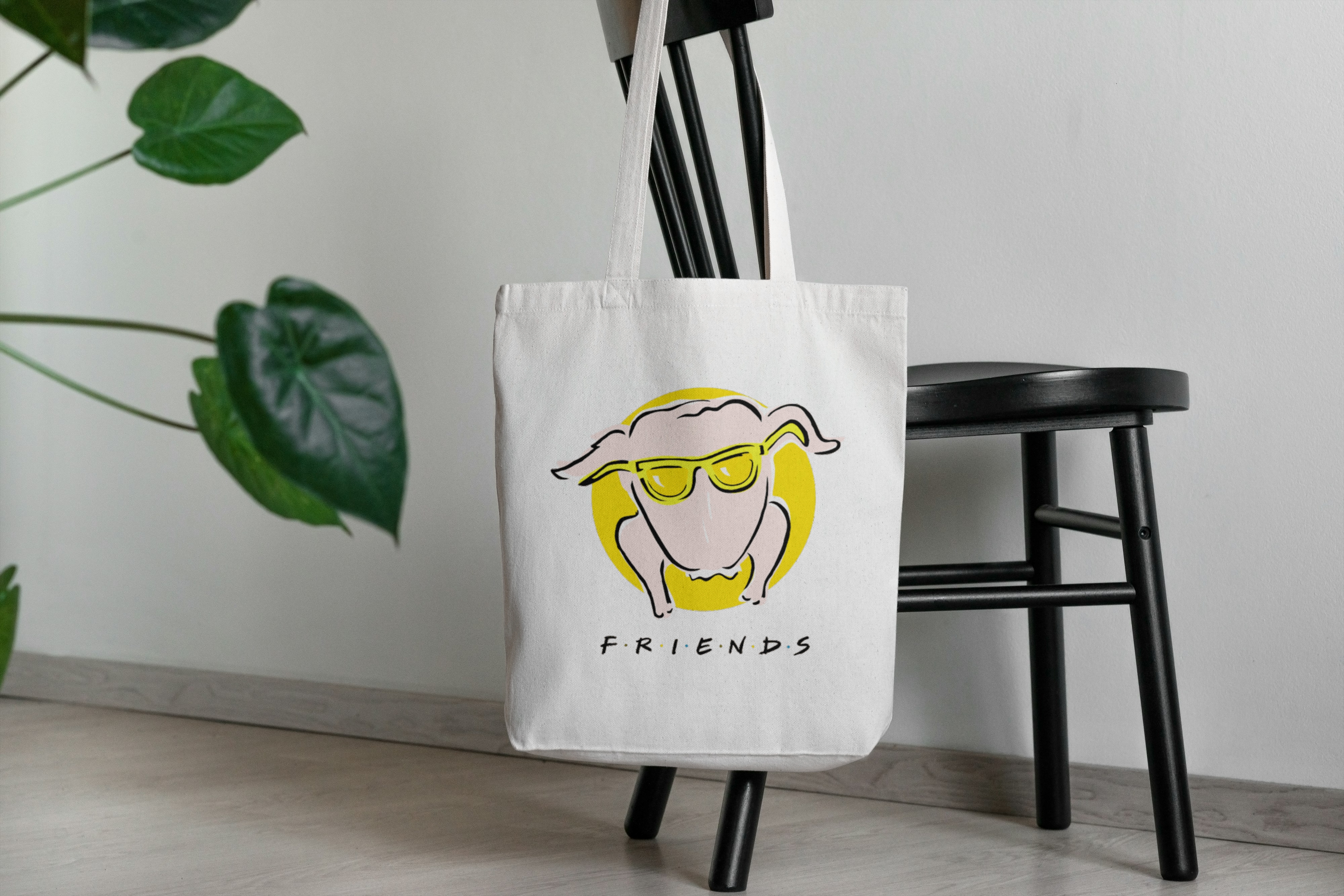 Monica's Chicken Friends Tote Bag