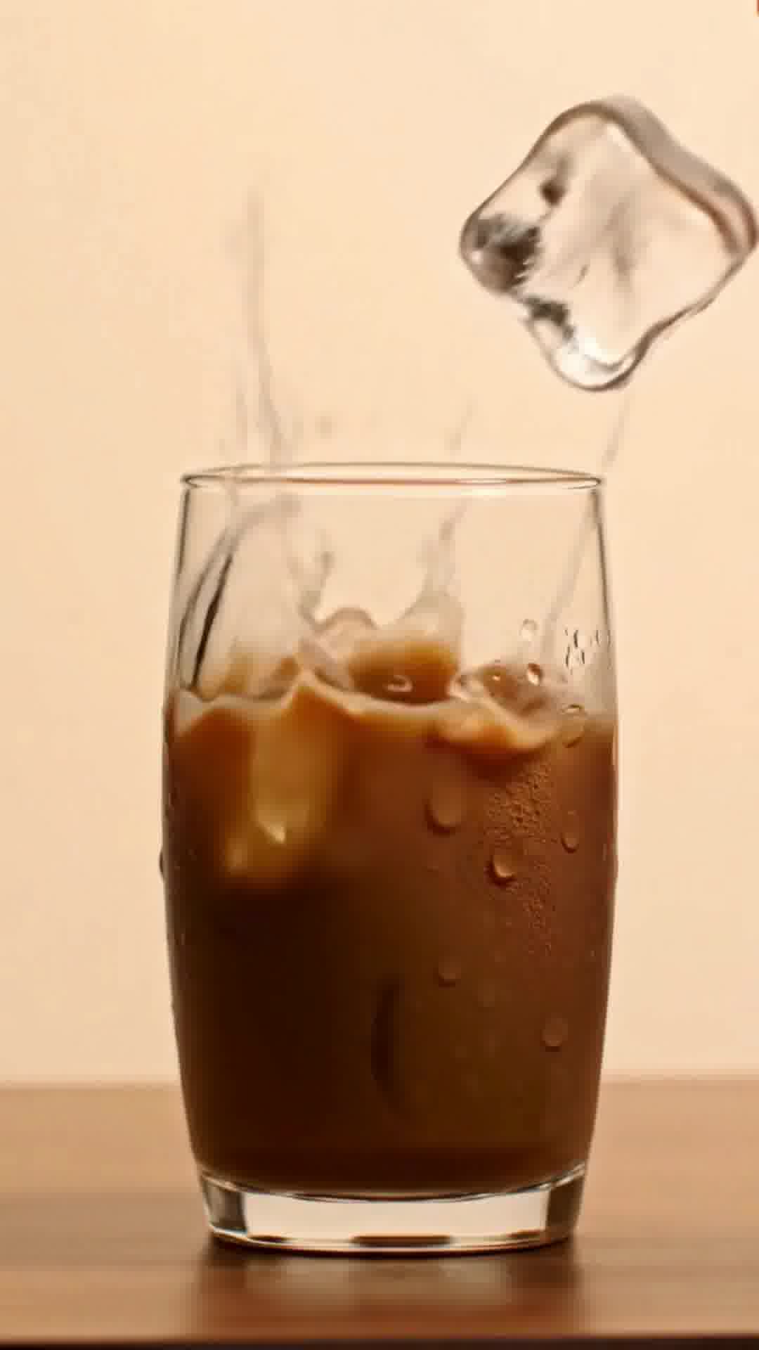Iced Coffee Love Stock Footage (1080P HD)