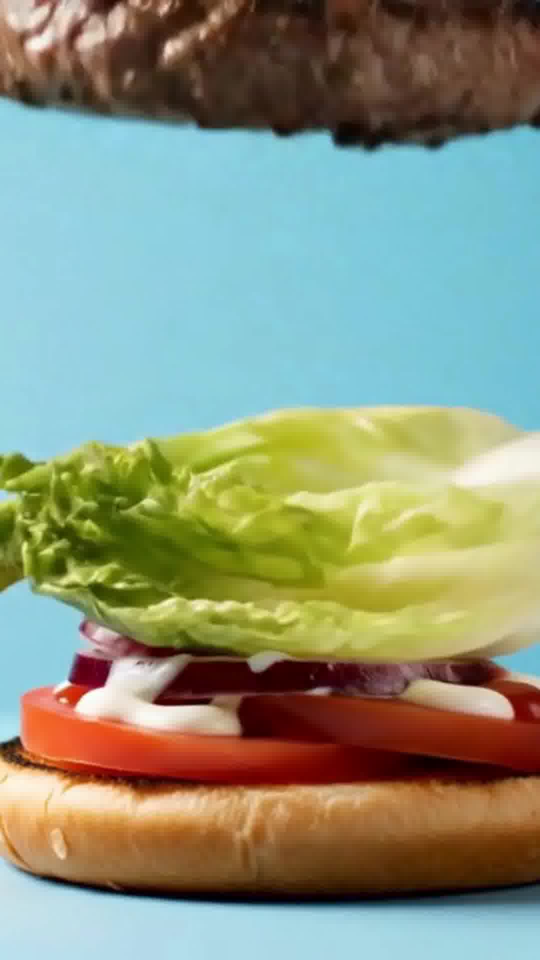 Sizzling Burger Stock Footage (1080P HD)