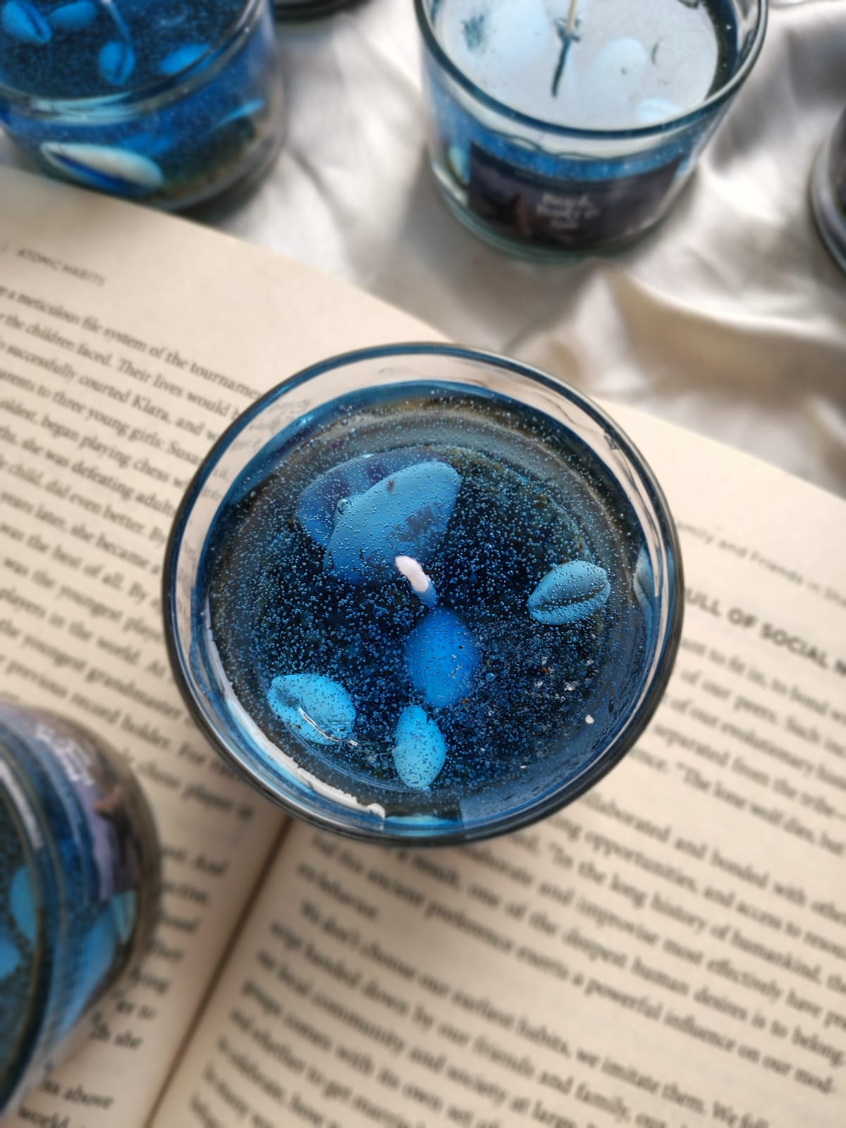 Ocean-Inspired Gel Candle