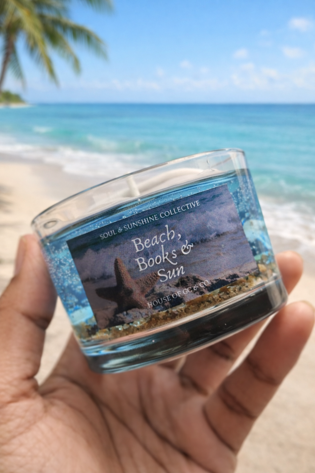 Ocean-Inspired Gel Candle