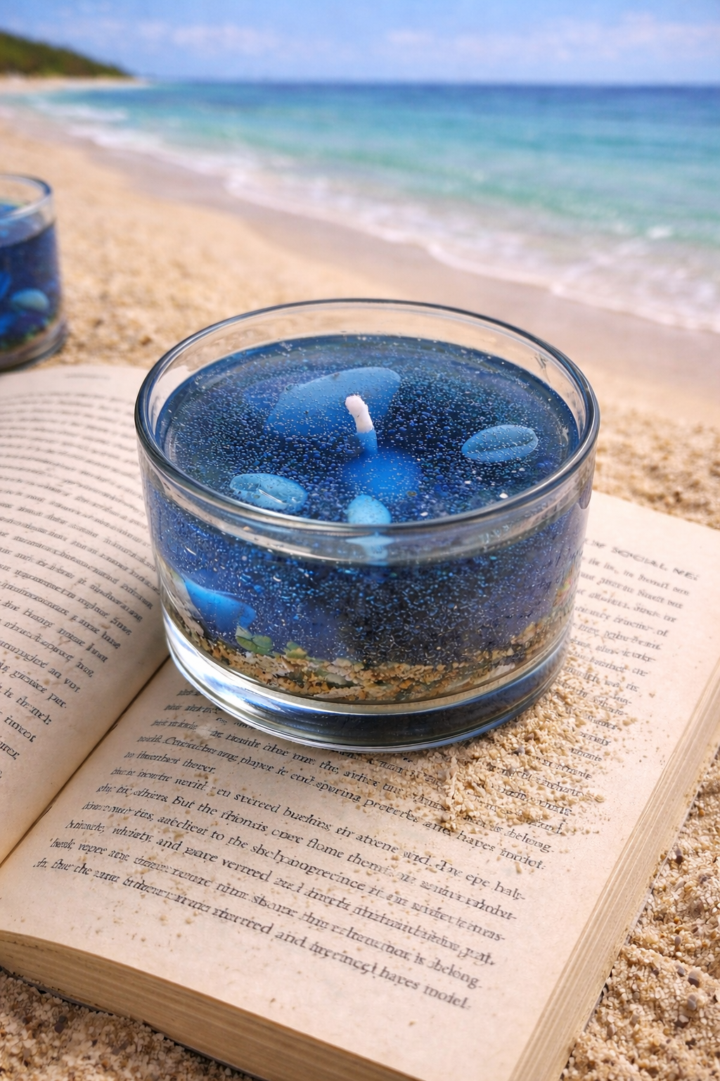 Ocean-Inspired Gel Candle