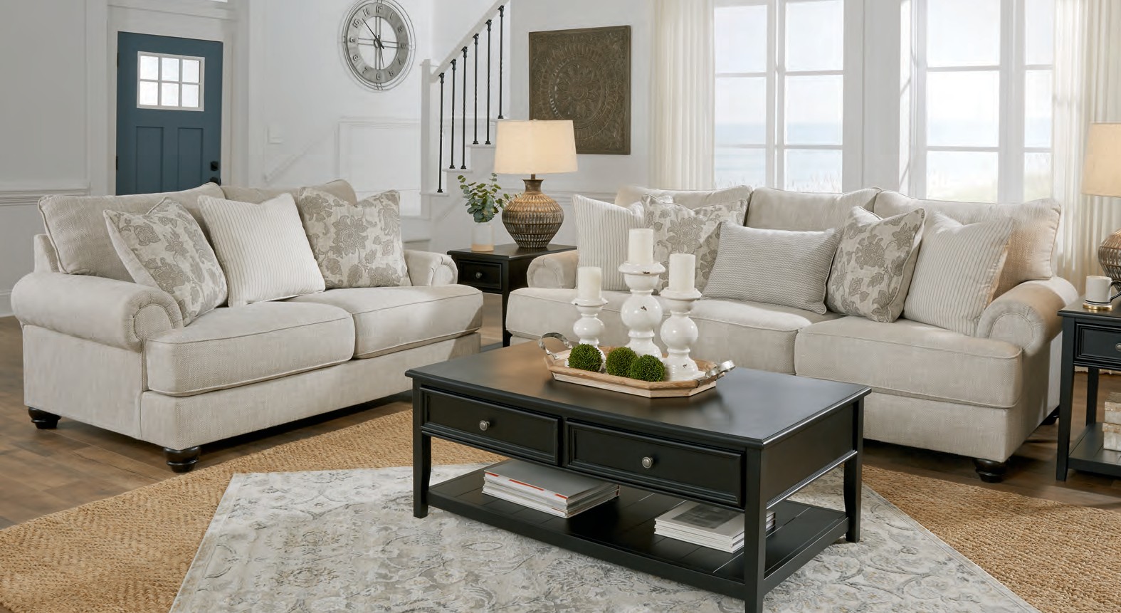 Elegant Beige Sofa Set