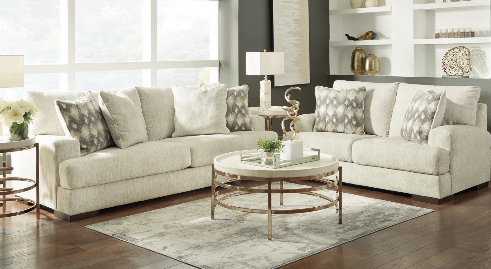 Modern L-Shaped Sofa Set