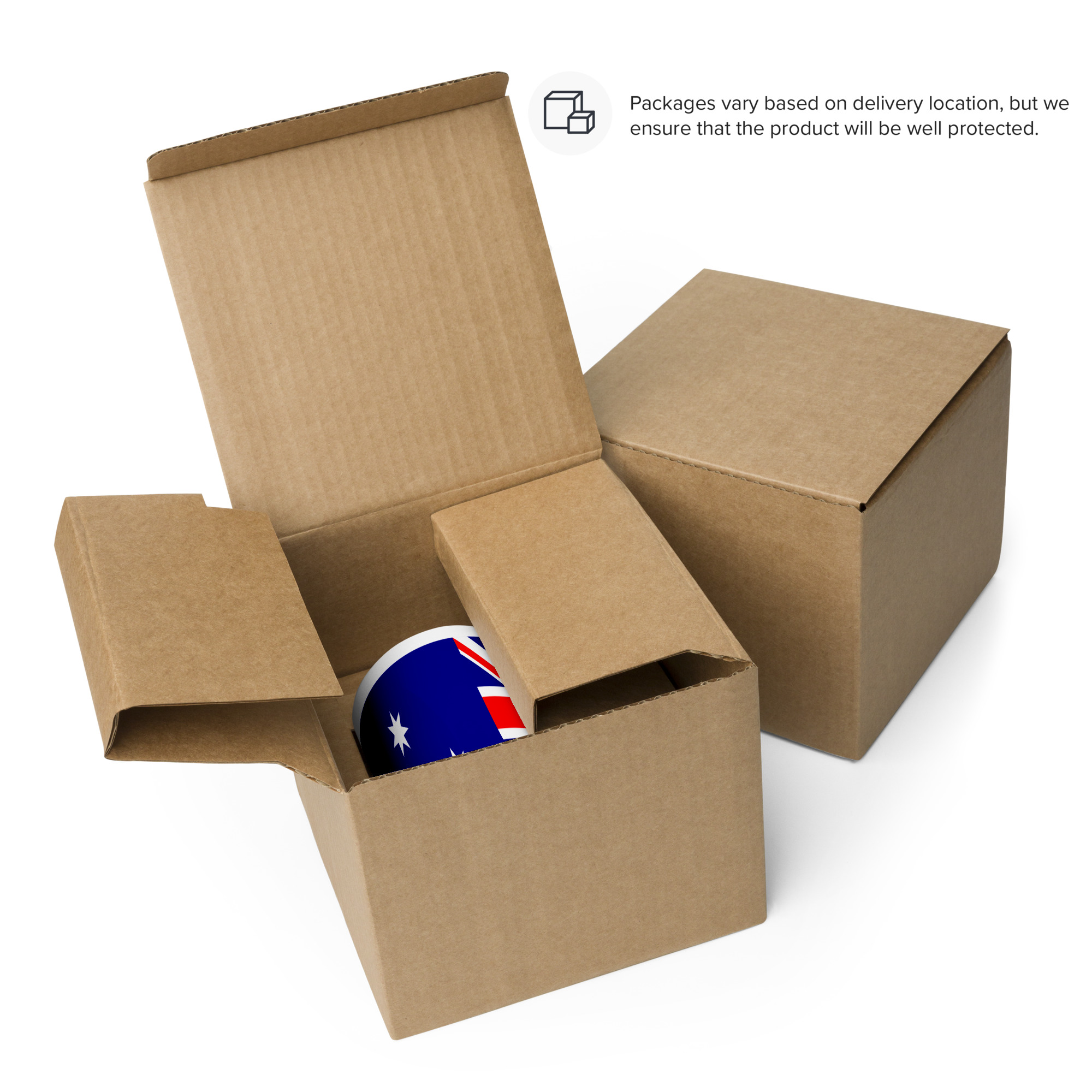 Australia Flag White Ceramic Glossy Coffee Mug