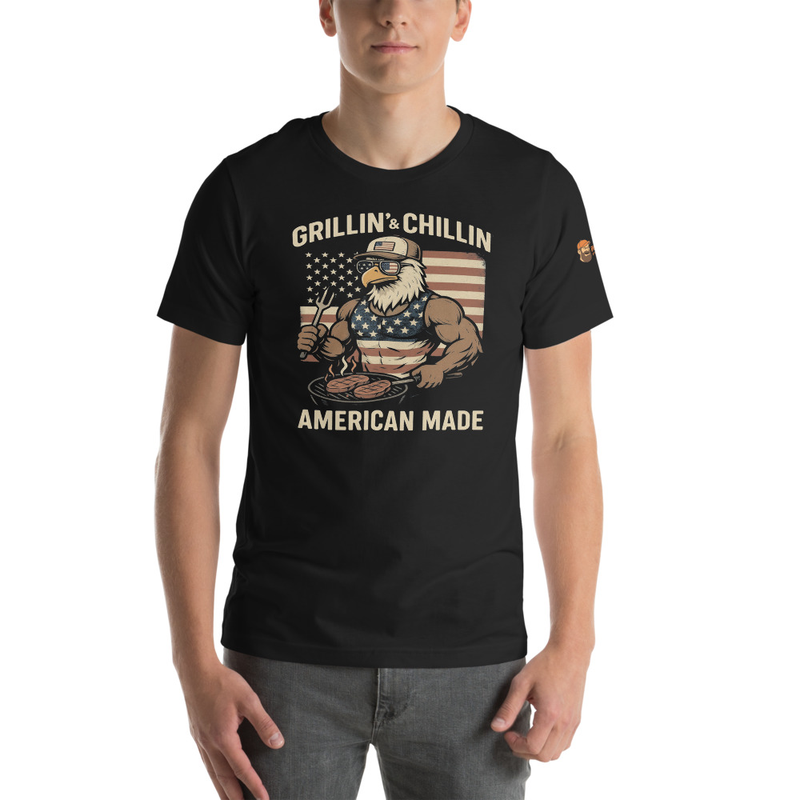 Grillin' and Chillin American Made Premium Tee