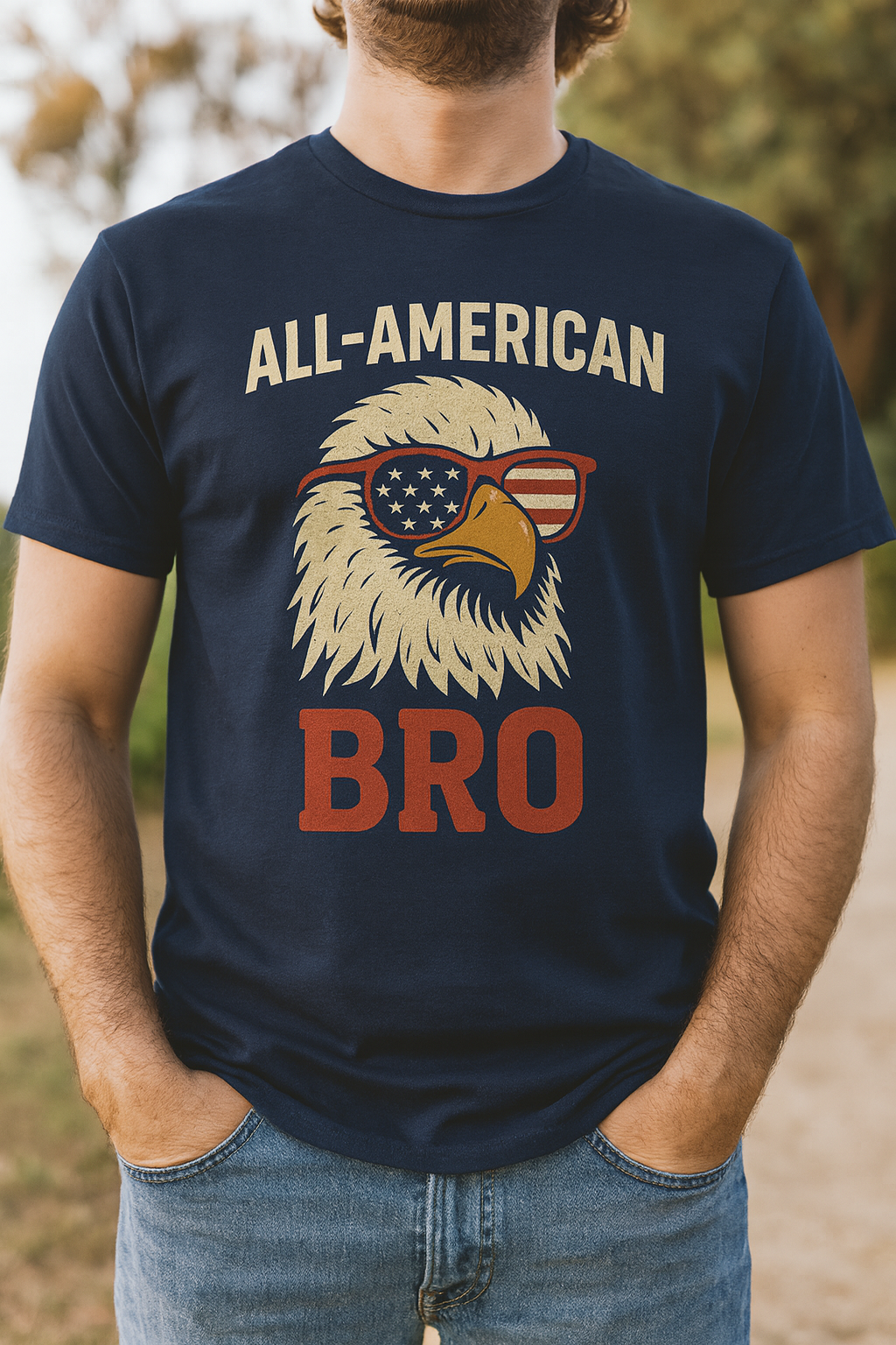 All American Bro Premium Tri-Blend T-Shirt