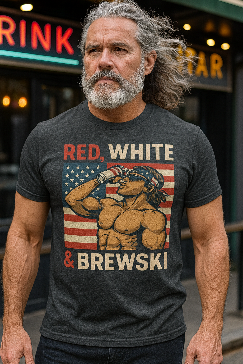 Red, White and Brewski Premium Tee