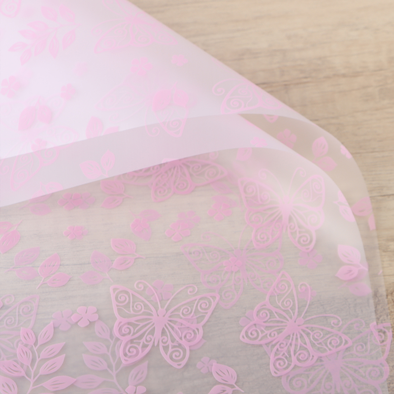 Dishes of Love Transparent Flower Bouquet Butterfly Handmade Floriculture OPP Flower Wrap Waterproof Flower Wrapping Paper