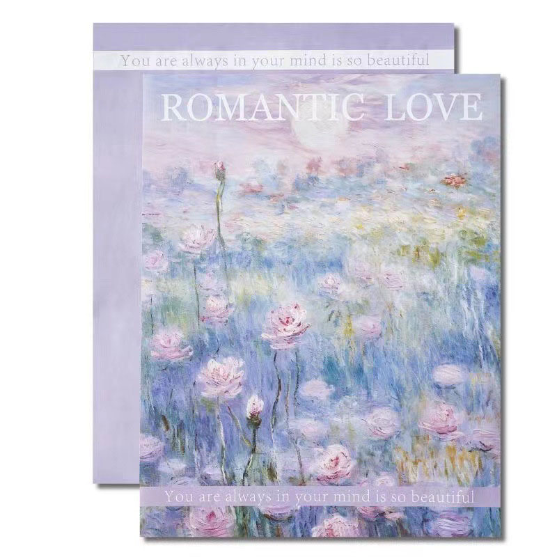 Sicily Flowers Wrapping Paper Material Gift Bouquet Wrapping Paper Dream Garden Atmosphere Oil Painting Newspaper Kraft Paper Romantic Landscape Posters