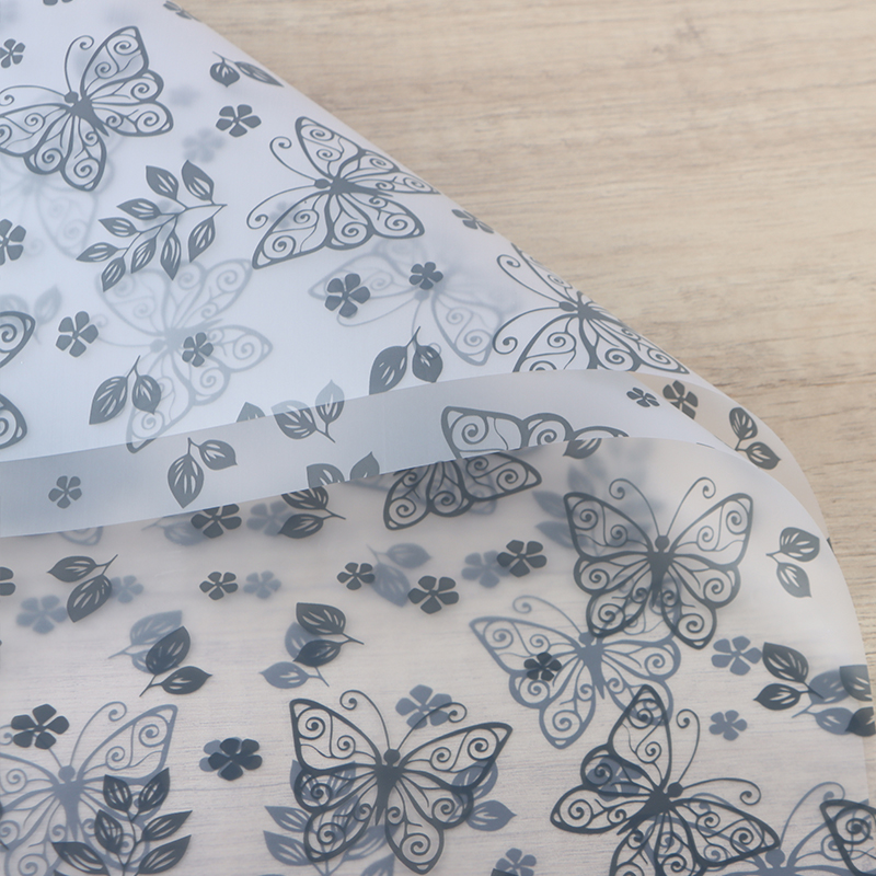Dishes of Love Transparent Flower Bouquet Butterfly Handmade Floriculture OPP Flower Wrap Waterproof Flower Wrapping Paper