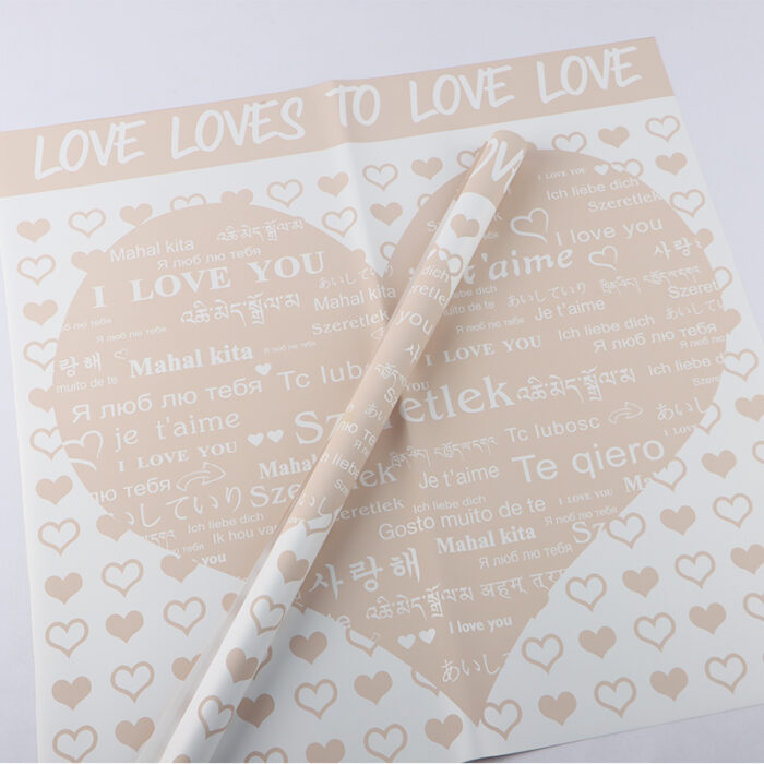 Flower wrapper Waterproof floral material Bouquet wrapper Love declaration floral wrapper Love Themed Ballpoint Pens 