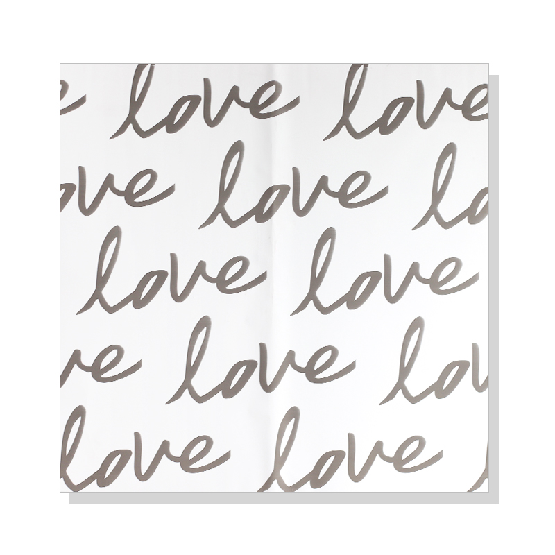 Big LOVE feather paper flower wrapping paper plastic film DIY handmade gift paper flower shop flower art materials