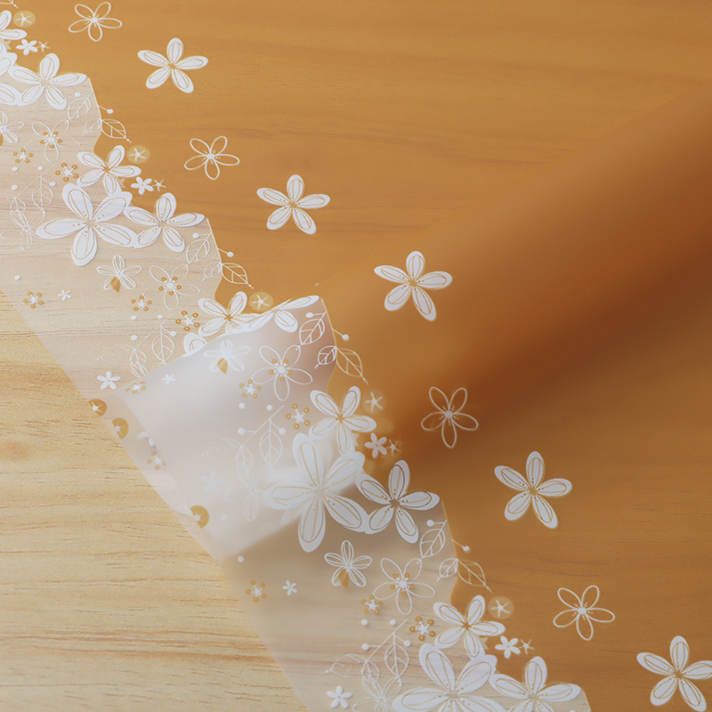 Butterfly color paper waterproof fresh flower wrapping paper Valentine's Day bouquet gift wrapping paper printing matte Korean plain paper wholesale