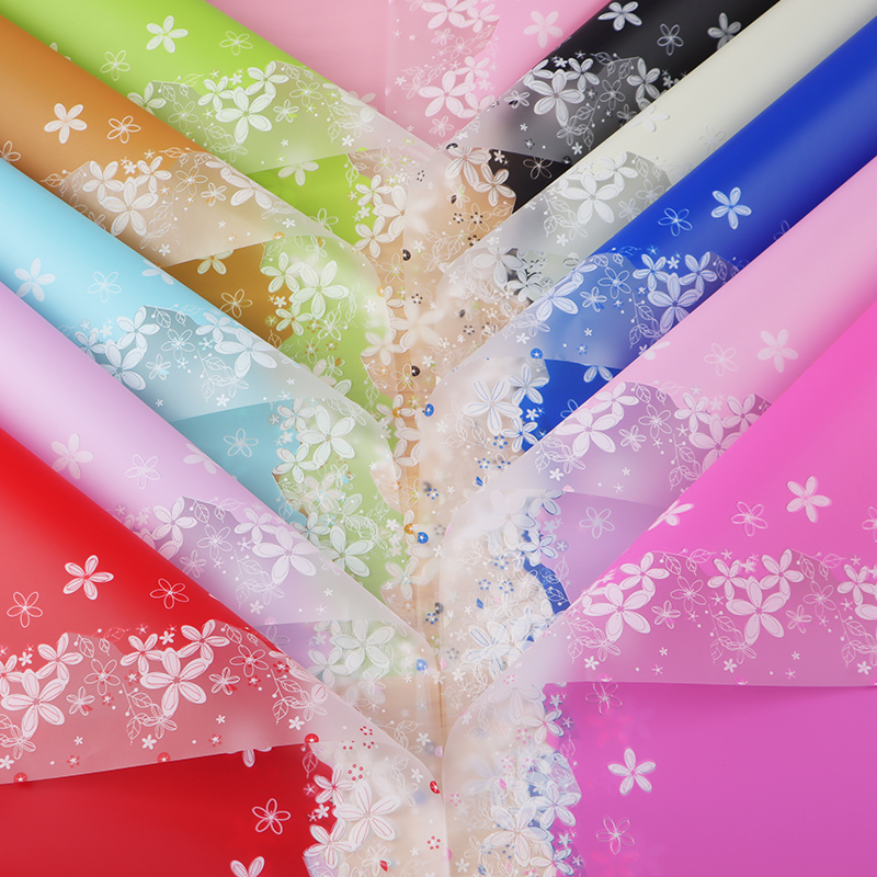 Butterfly color paper waterproof fresh flower wrapping paper Valentine's Day bouquet gift wrapping paper printing matte Korean plain paper wholesale