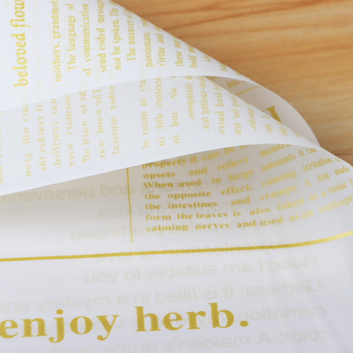 Hansu English newspaper flower wrapping paper wrapping paper plastic opp gift flower shop flower art materials wholesale Decorative Wrapping Paper Sheets