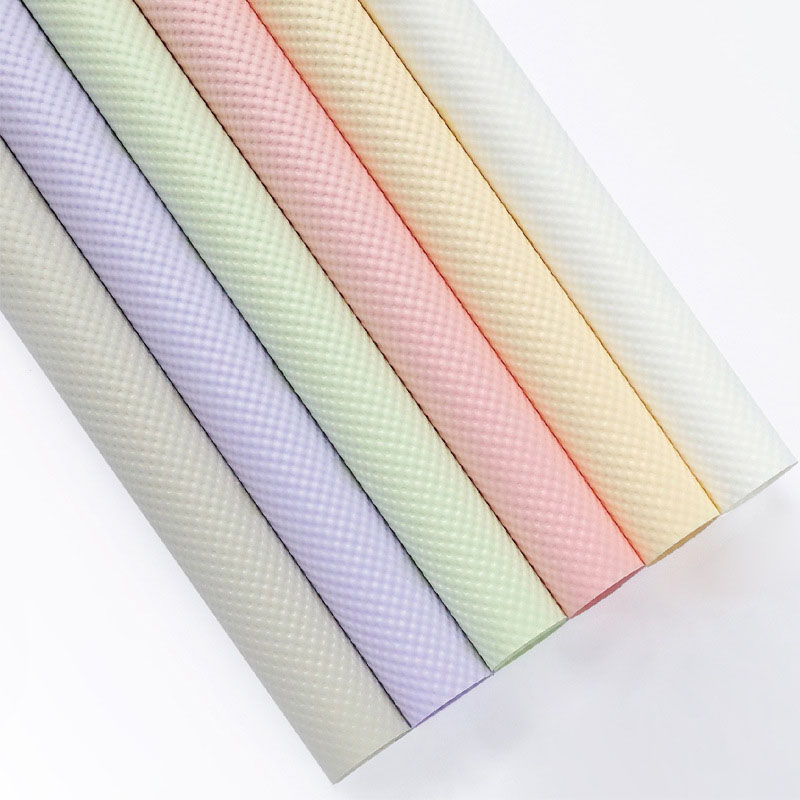 Colored Glazed Embossed Paper New Style Fenghua 3D Embossed Paper Flowers Gift Bouquet Wrapping Paper Hot Sale Wholesale