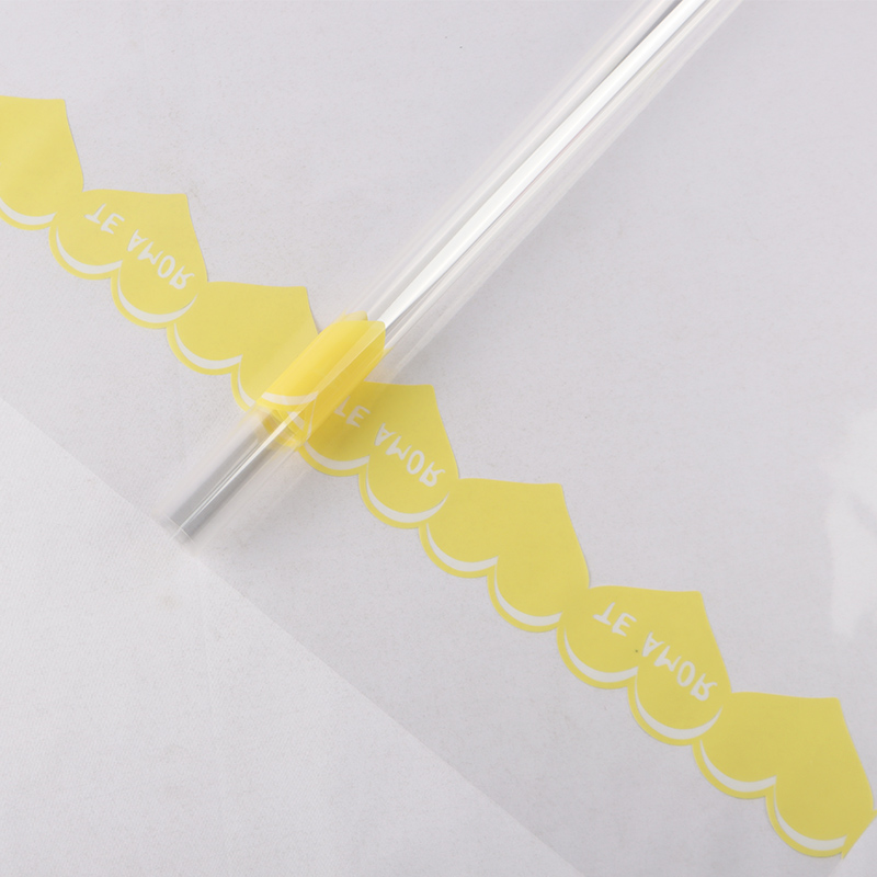  Romantic Flowers Wrapping Paper Cellophane Flower Bouquet Package Paper Cellophane Multicolor Gel Pen Set