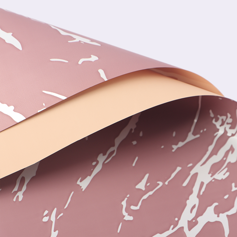 Marble Ouya paper flower wrapping paper two-color plastic waterproof opp film DIY handmade flower shop flower art