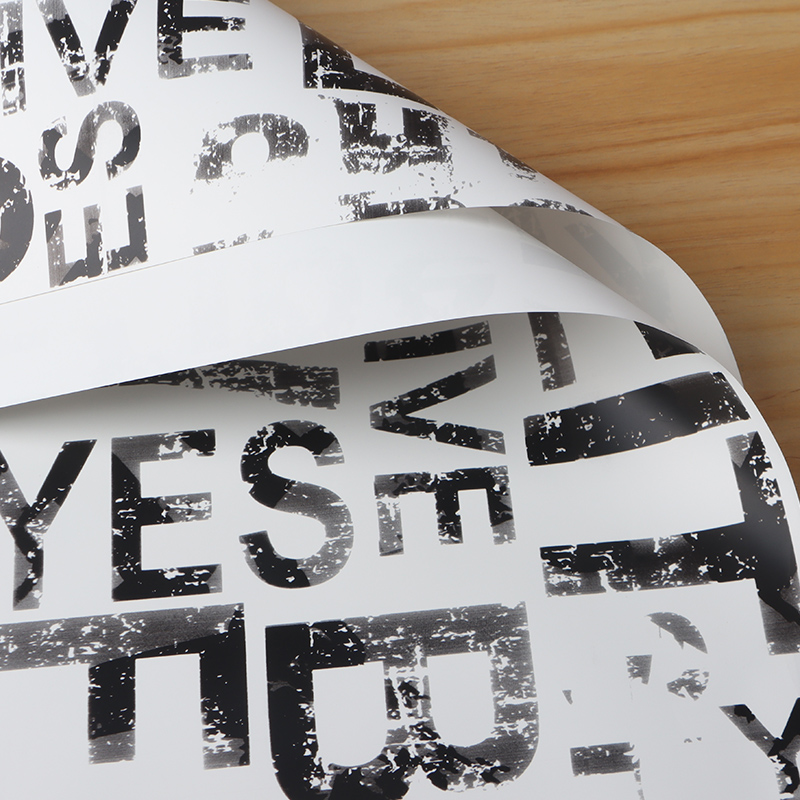 Vintage English flower wrapping paper bouquet wrapping paper Christmas Eve apple wrapping paper waterproof Ouya paper