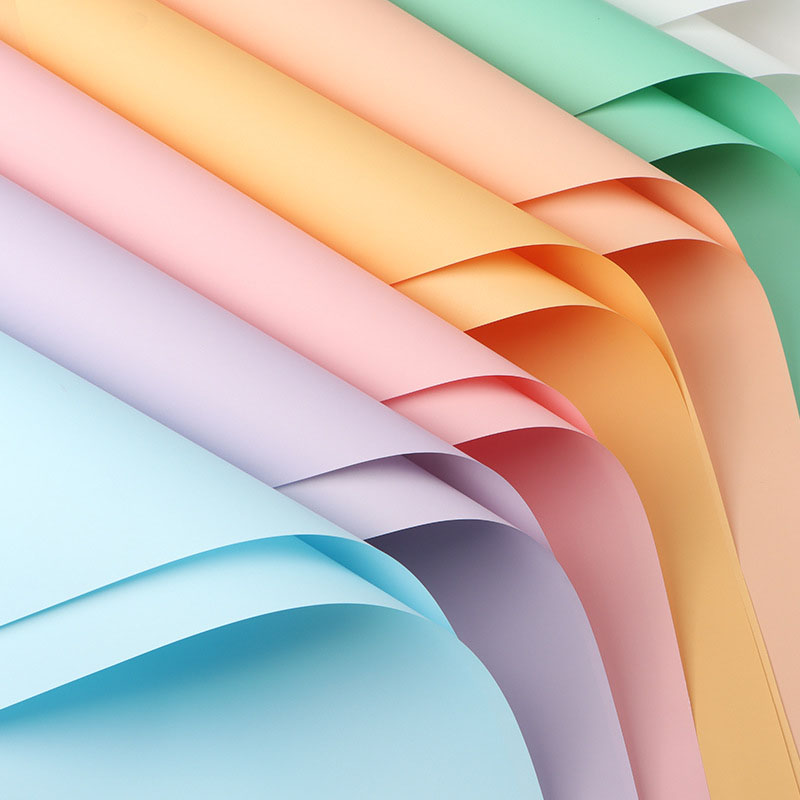 Pure color Hansu paper Waterproof bouquet wrapping paper material bopp plastic film floral fog flower packaging Hanshu paper