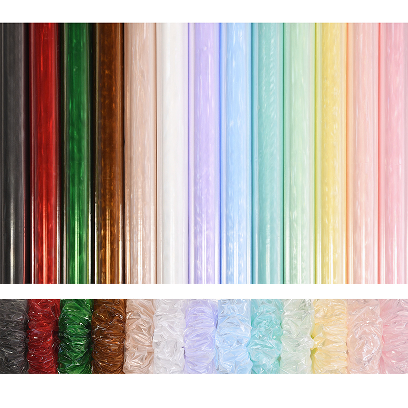 Flower wrapping paper 6 silk glass texture glass cup flower wrapping paper hand kneading paper flower shop wrapping paper color paper Colored Acrylic Rods