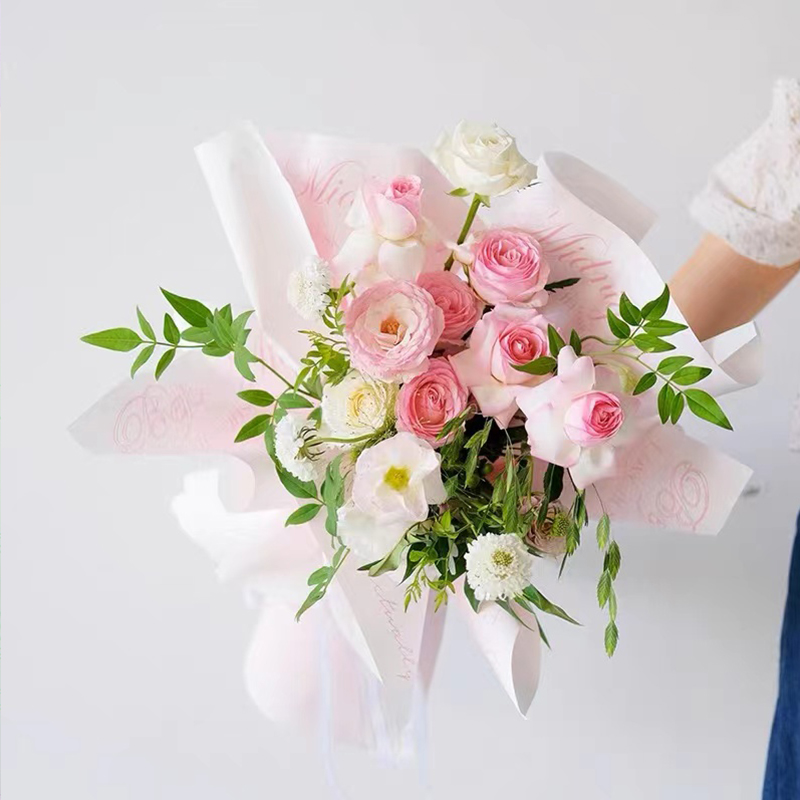 New style flower package floral bouquet wrapping paper flower shop gift box wrapping paper Pastel Gradient Decorative Papers