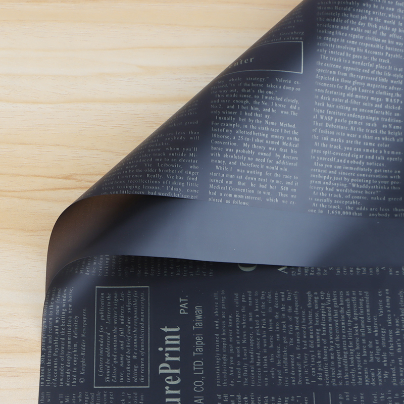 Waterproof Retro English Newspaper Flowers Gift Wrapping Paper Material 20 Bouquet Wrapping Paper