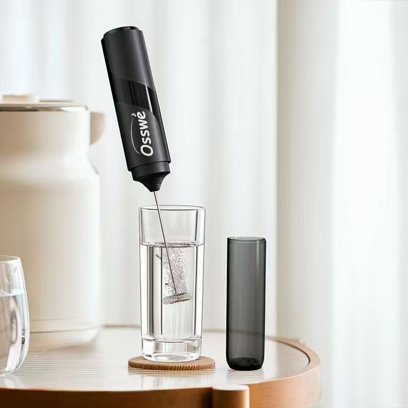 Osswe Premium Milk Frother battery operated with storage lid 
