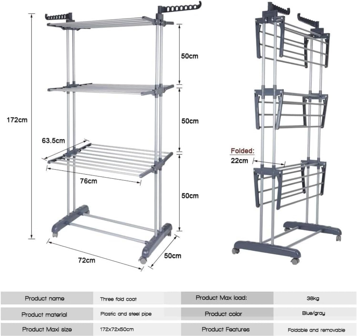 Osswe Multi-Tier Clothes Drying Rack