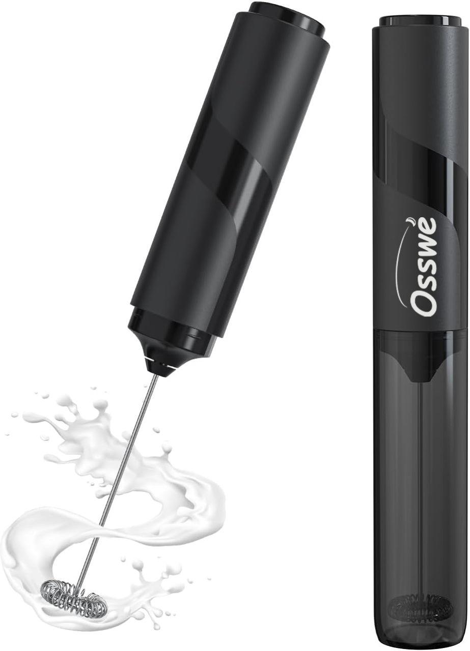 Osswe Premium Milk Frother battery operated with storage lid 