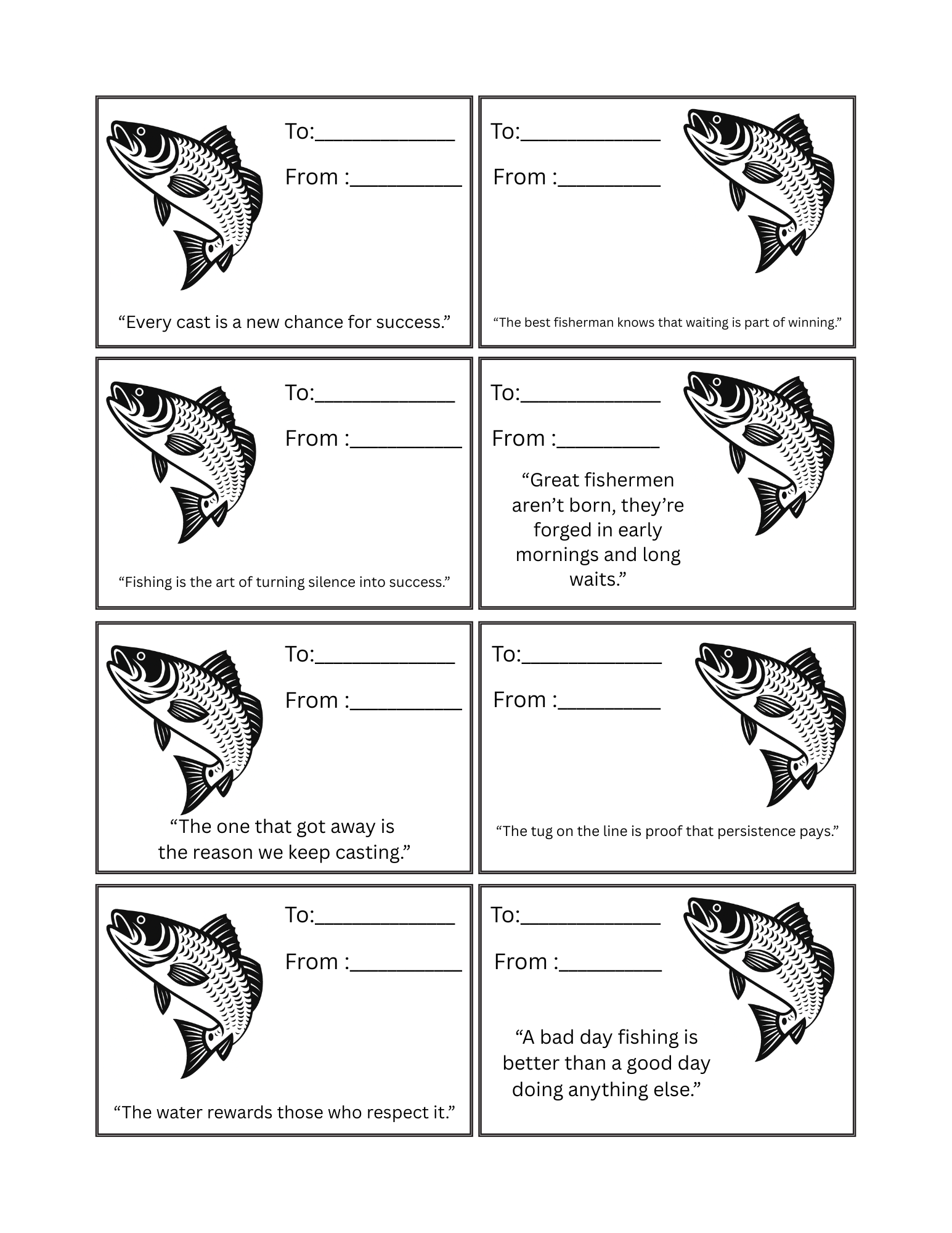 Fishermen's Gift Tags