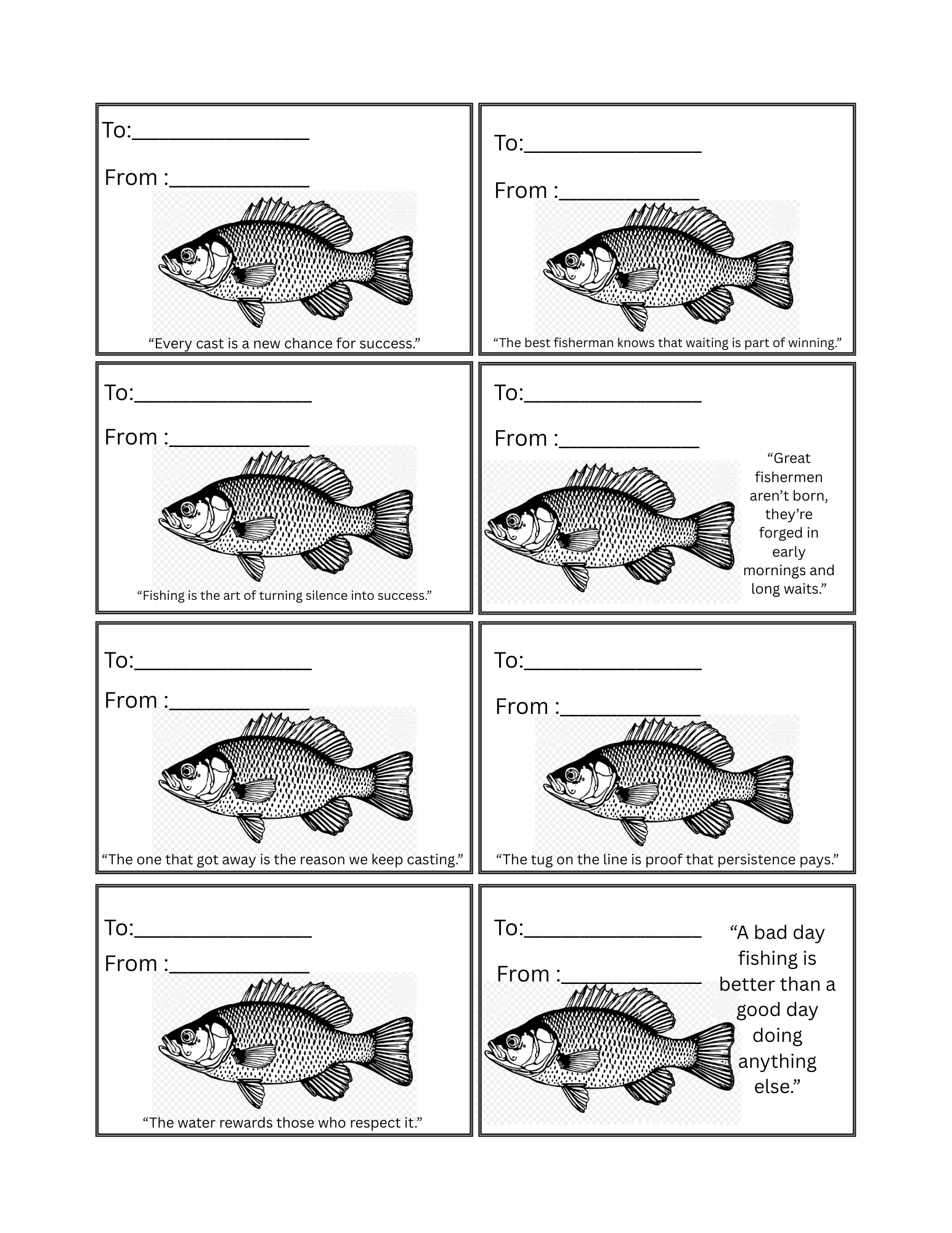 Fishermen's Gift Tags