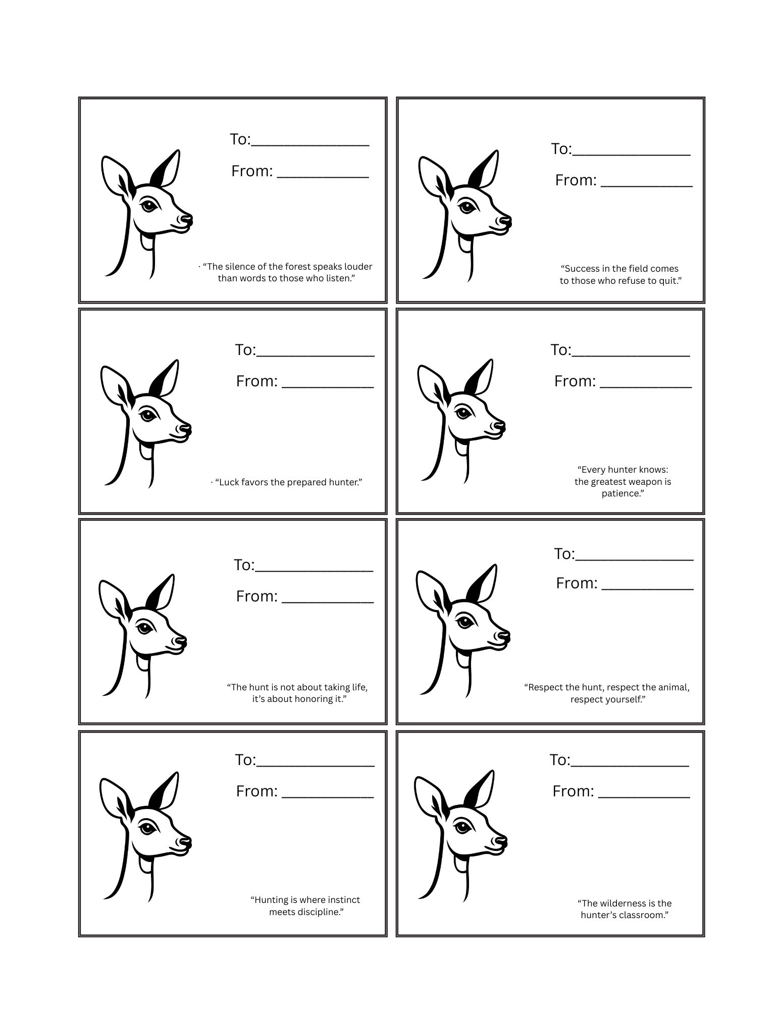 Outdoorsman Gift Tags Bundle