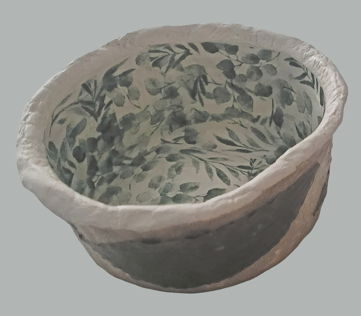 Handcrafted Decorative Paper Pulp Clay Bowl