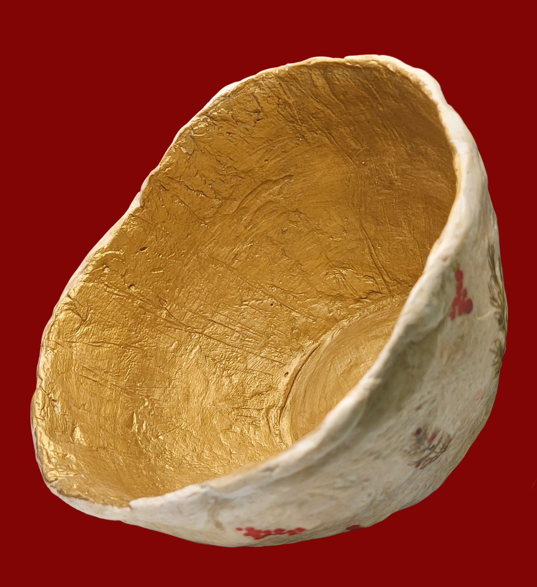  Holiday Papier-mâché Clay Bowl