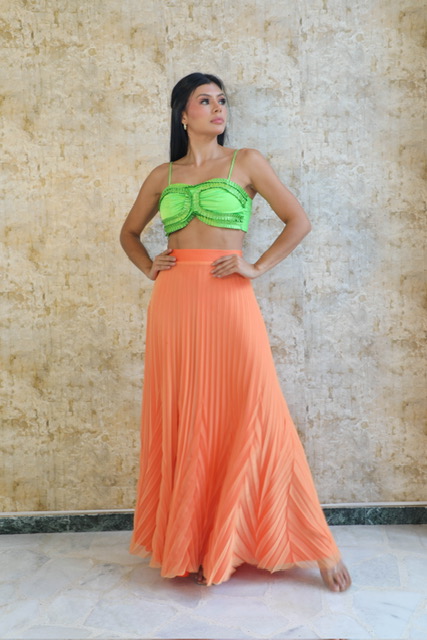 Falda larga Amatista