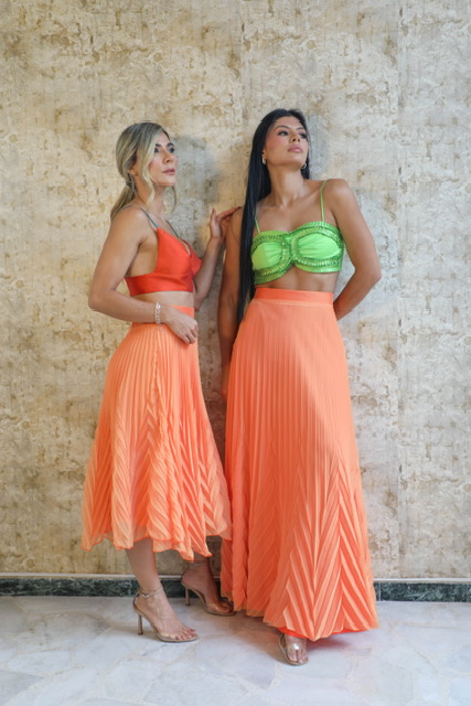 Falda larga Amatista