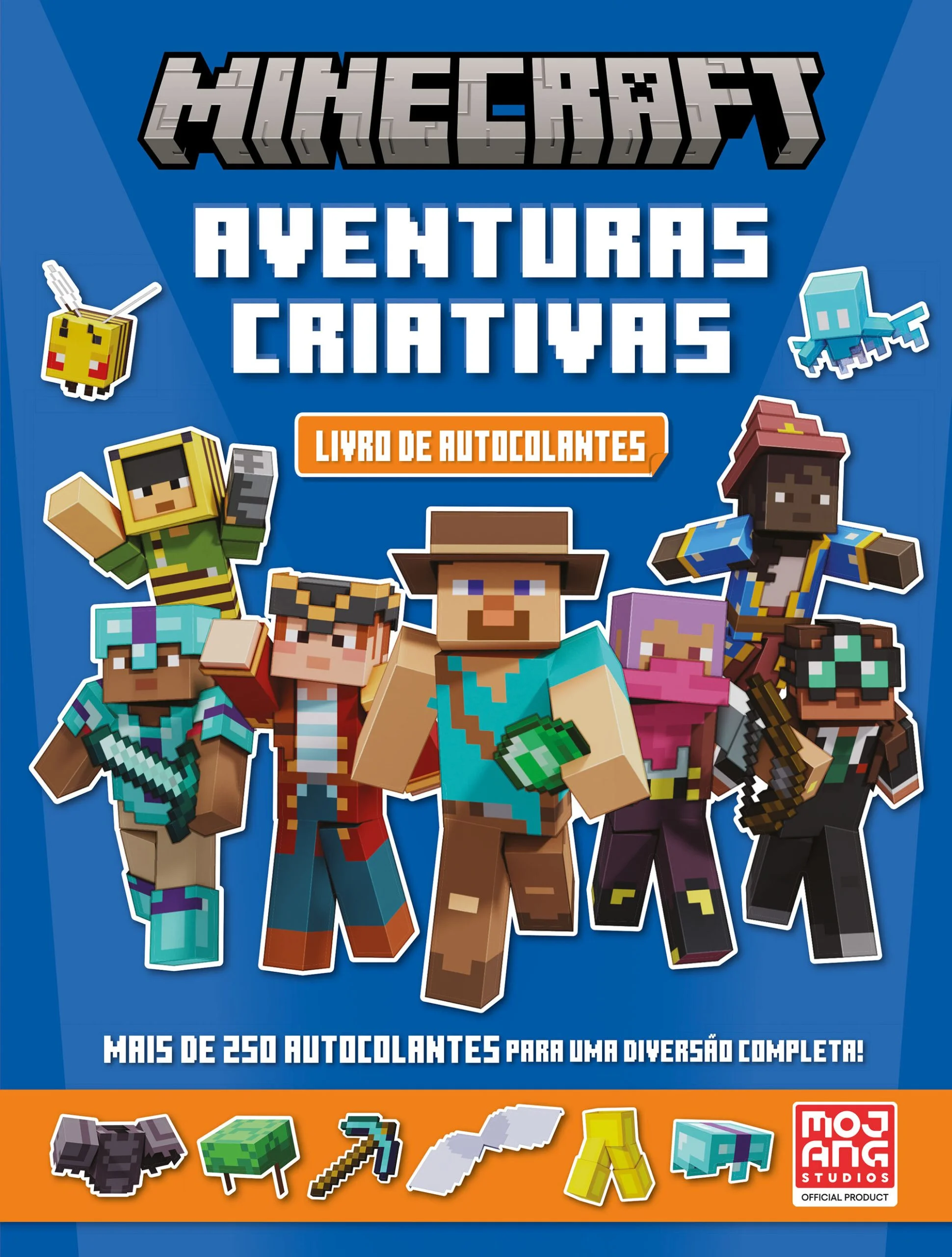 Minecraft:Aventuras Criativas: Livro de Autocolantes