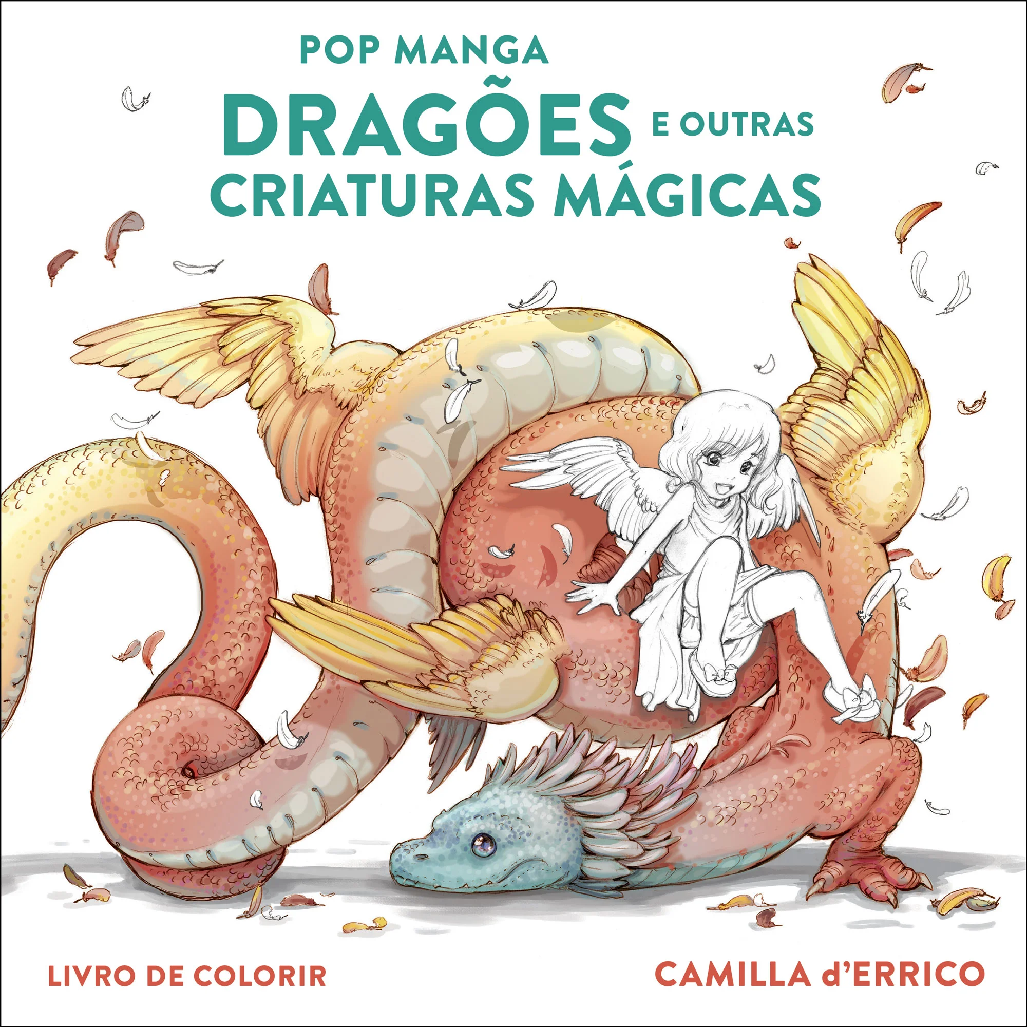 Pop Manga Dragões e Outras Criaturas Mágicas Livro de Colorir