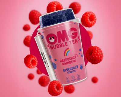 Bubble Tea Framboesa Rainbow